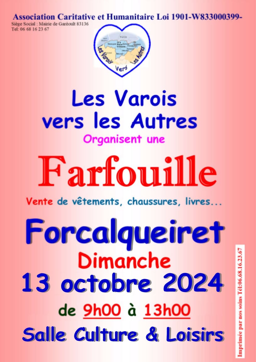 Farfouille SEPTEMBRE 2024 la Roquebrussanne Varois vers les autres